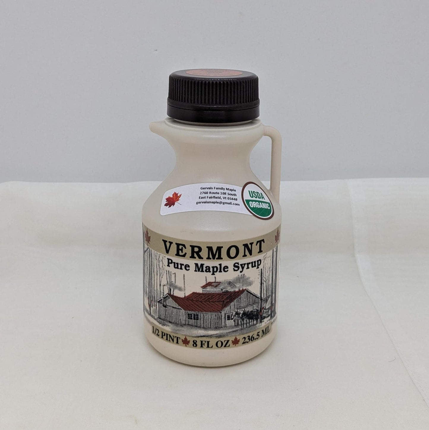 Gervais Family Maple Organic Syrup 1/2 Pint