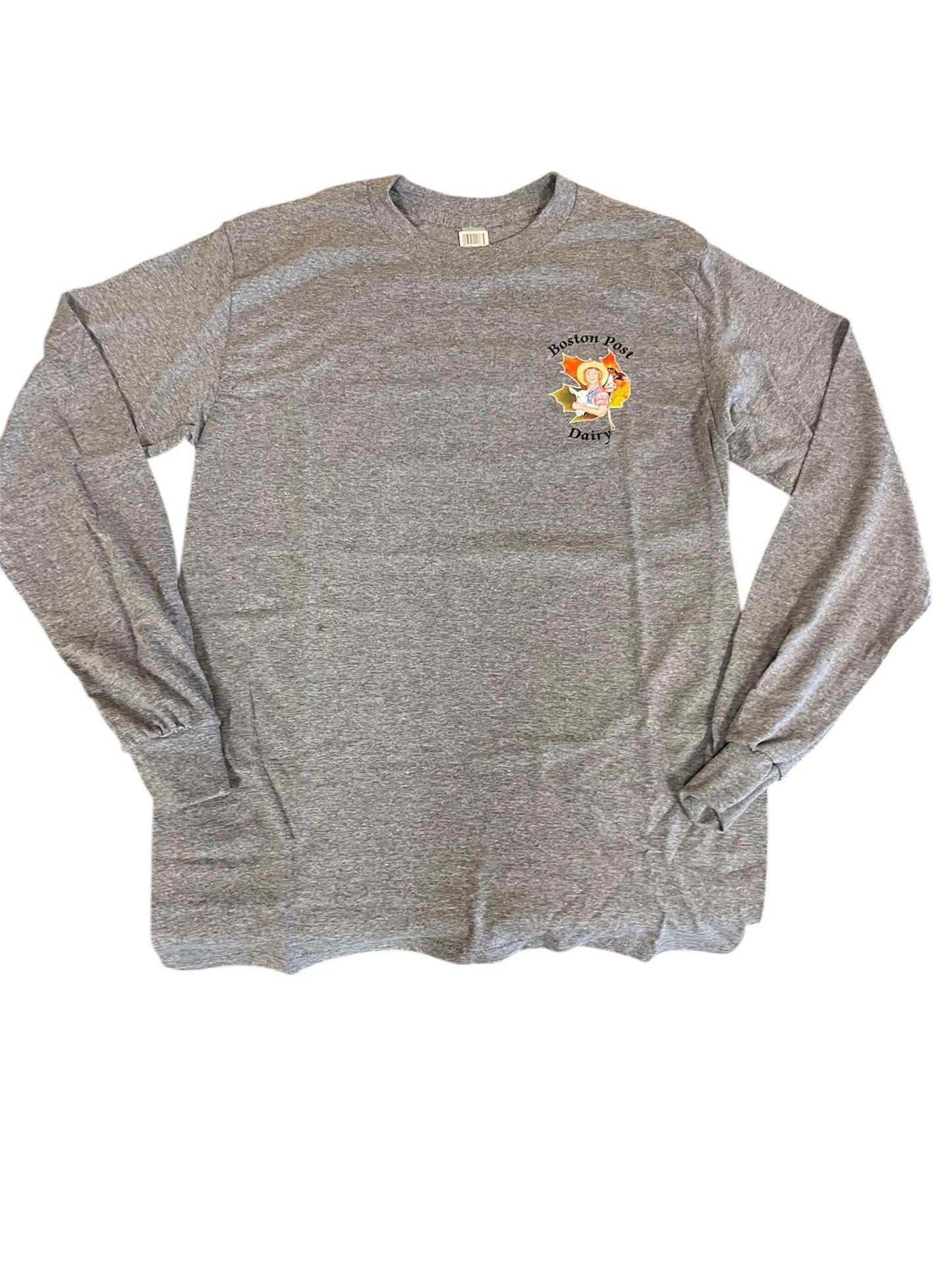 Long Sleeve Shirt w.logo Graphite Hthr Grey #8400