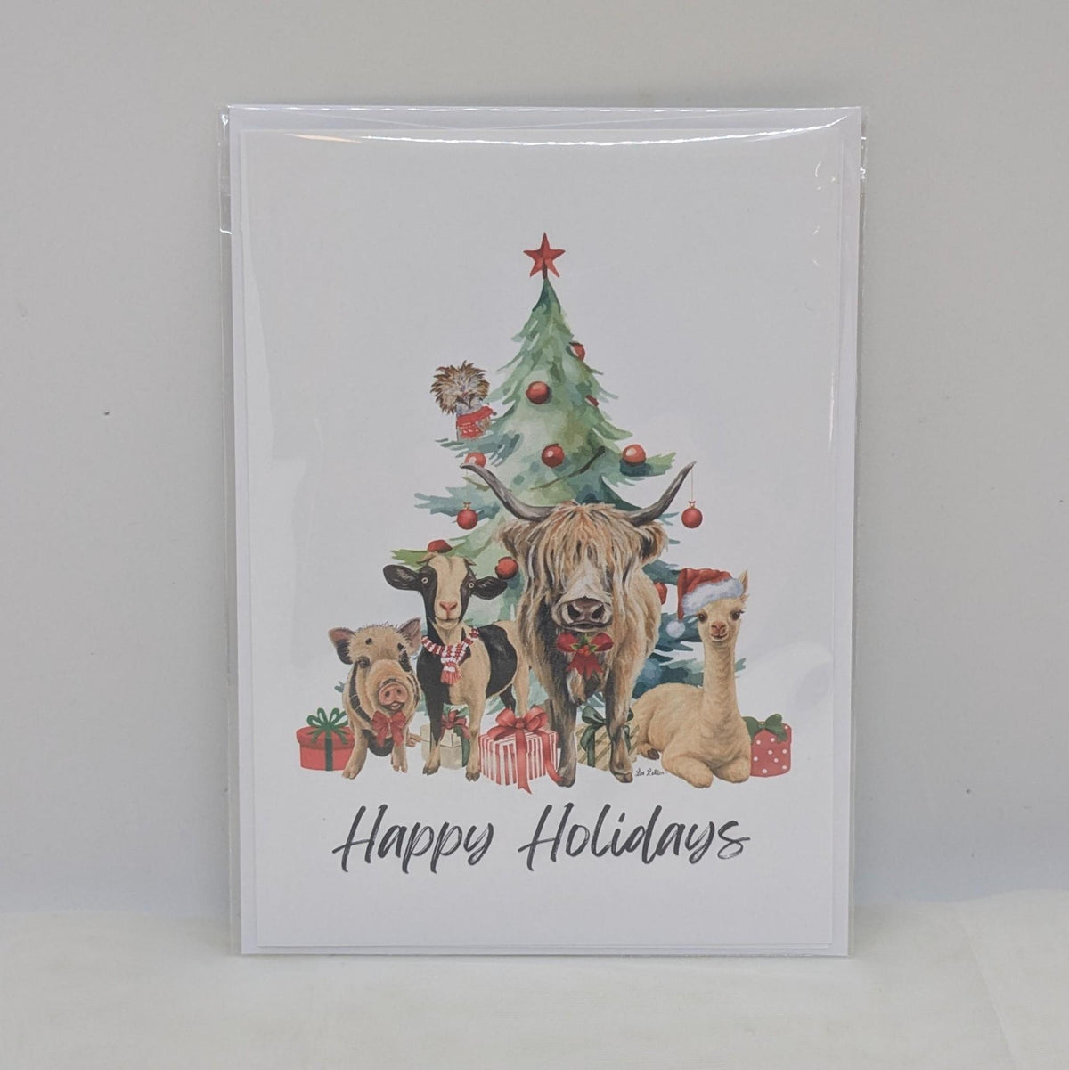 Farm Animal Christmas Card