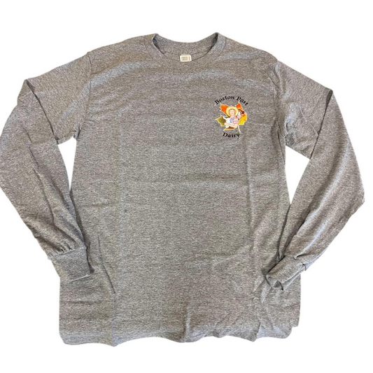 Long Sleeve Shirt w.logo Graphite Hthr Grey #8400