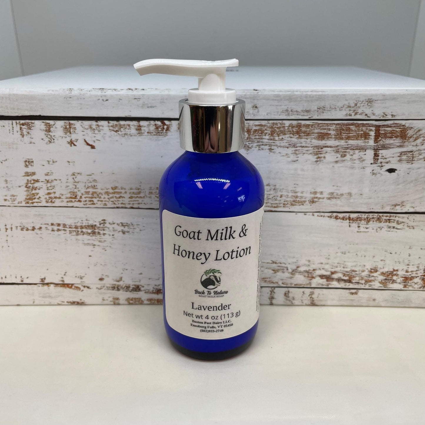 Goat Milk & Honey Lotion 4 oz Glass pump