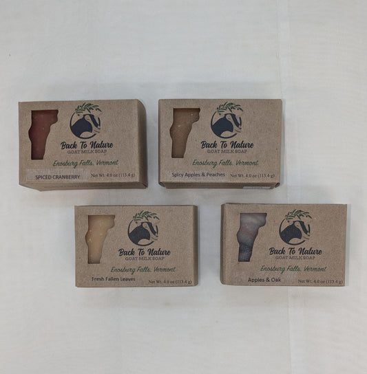 Fall Collection Goat Milk Soap 4 oz bars