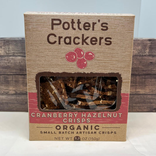 Potter's Crackers-Cranberry Hazelnut Crisps 5.3 oz
