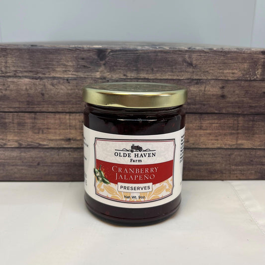 Cranberry Jalapeno Preserve 9 oz, Olde Haven Farm