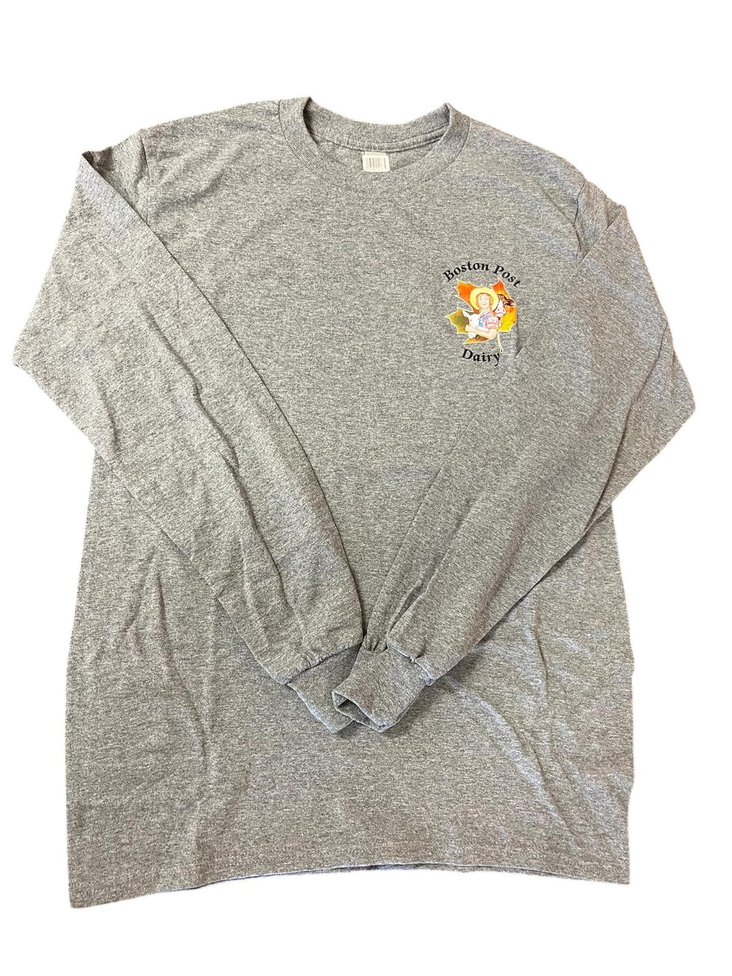 Long Sleeve Shirt w.logo Graphite Hthr Grey #8400