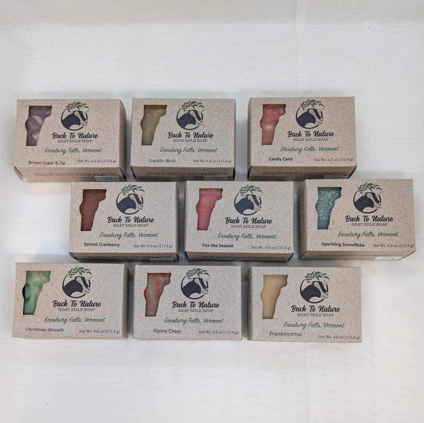 Holiday Collection Goat Milk Soap 4 oz bars