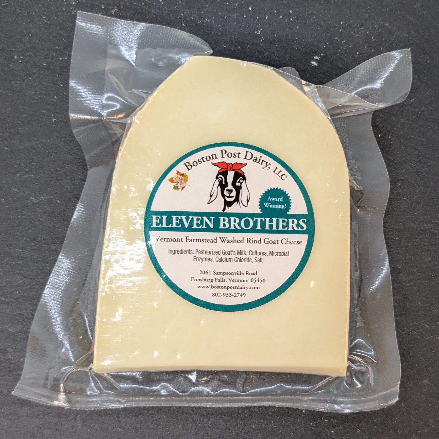 Eleven Brothers Goat Milk Cheese - 2019 American Cheese Society 2nd place Winner