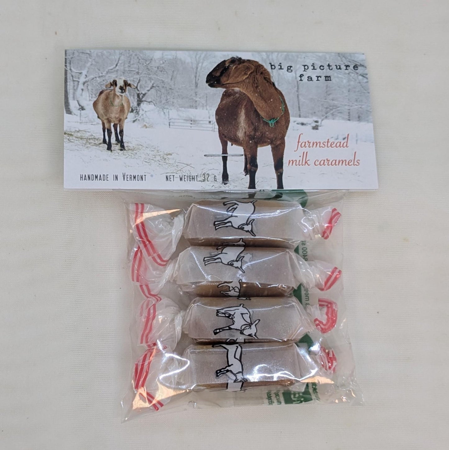 Farmstead Milk Caramels 32 G package