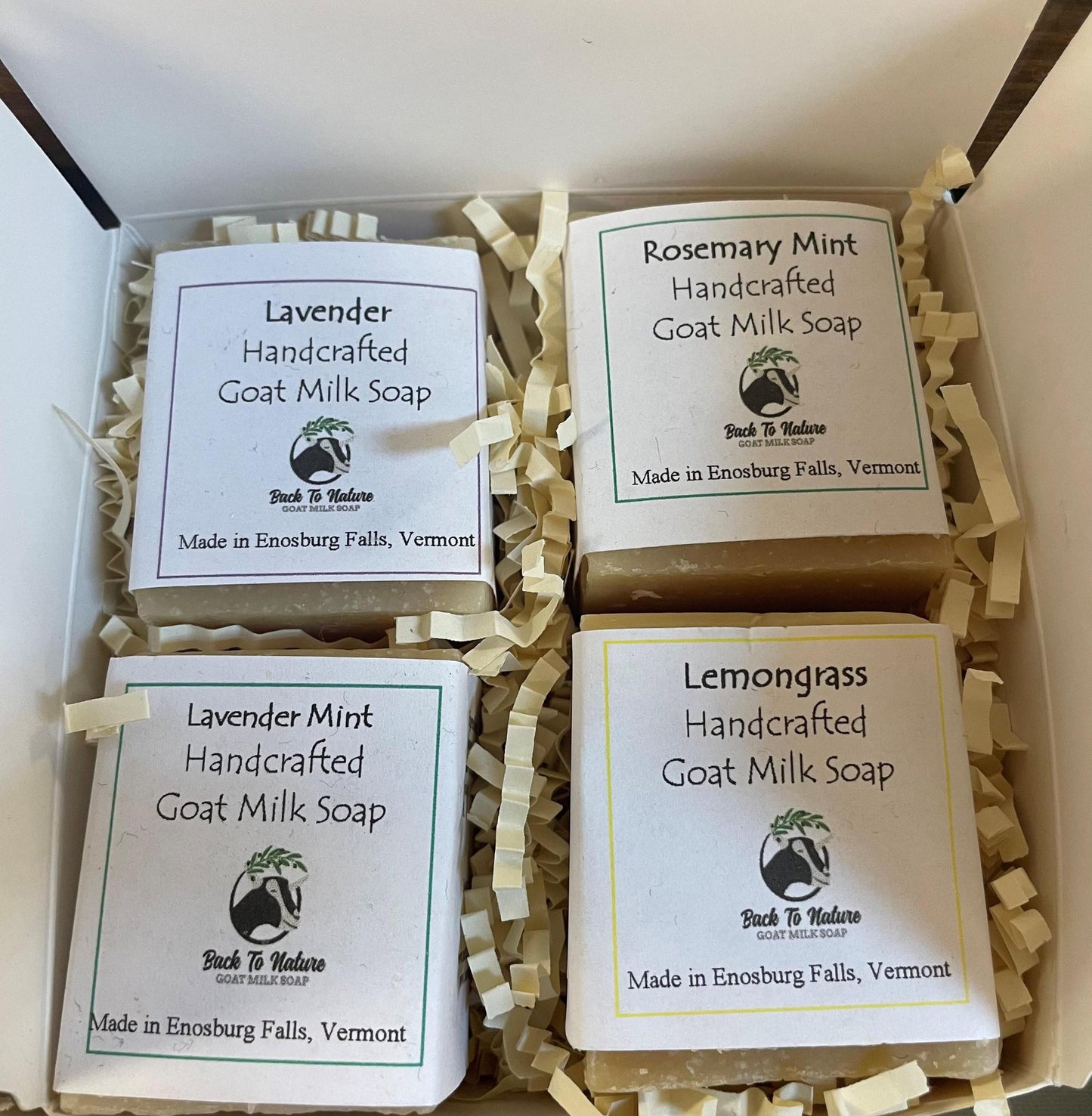 Goat Milk Soap Gift Set 4 pack small soaps