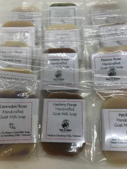 10 Trial Size Goat Milk Soaps, Small soaps, Assorted scents